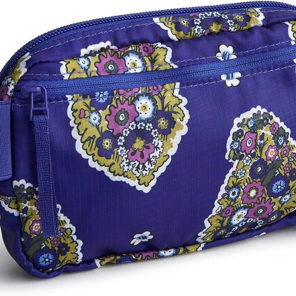 Women's Ripstop Woodward Small Belt Bag Kew Gardens Blue Water-Repellent Polyest - Picture 3 of 5